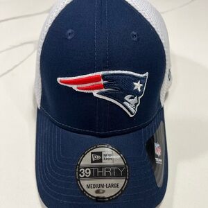 New Era 39Thirty Stretch Fit Netted Mesh New England Patriots Fitted Hat